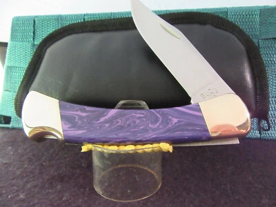 Buck 110 Custom in Gorgeous Russian Lavender Stone. New in Zipper Pouch. - Image 1 of 4