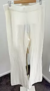 Country Road - Size L - Antique White Knit Casual Pants - BNWT - Picture 1 of 4