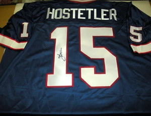 JEFF HOSTETLER NEW YORK GIANTS CAMISETA DE CAMPEÓN CON LICENCIA OFICIAL FIRMADA CON CERTIFICADO DE AUTENTICIDAD - Imagen 1 de 2