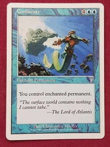 Magic The Gathering 7TH EDITION CONFISCATE blue card MTG SEVENTH - Picture 1 of 2