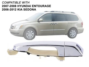 For Exterior Door Handle Chrome 07 - 08 Entourage 06 - 12 Sedona Rear Driver - Picture 1 of 9