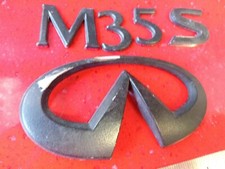 08 09 10 INFINITI M35 S REAR TRUNK EMBLEM LOGO BADGE NAMEPLATE USED Black