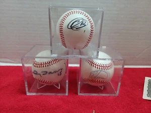 3 baseball Johnny Damon/Bartoli colon /Emilio Bonifacio Autographed Signed - Picture 1 of 8