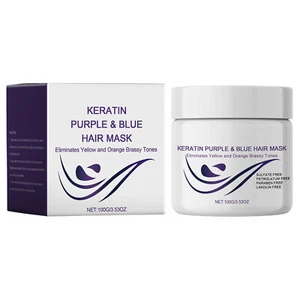Vitamins Keratin Purple Hair Mask - Violet Blue Protein Deep Conditioner 100g - Picture 1 of 12