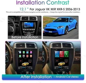 12.1''Car Stereo Radio Android Navigation 32GB For Jaguar XK XKR XKR-S 2006-2013 - Picture 1 of 23