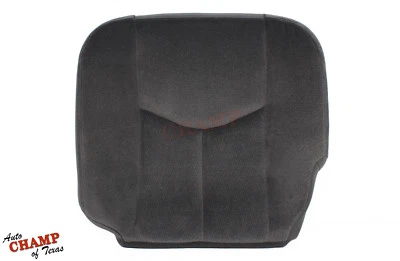 GMC Sierra 1500 2500 SLE 2003-2007 - Cubierta de asiento inferior de tela del lado del conductor gris oscuro Foto 1 de 4