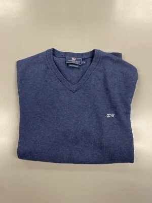 Vineyard Vines Mens Crewneck Sweater Sz  Large Blue Cotton/Cashmere - Image 1 of 4