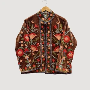 Upcycle Suzani Mantel Handmade Boho Jacke Öko Frendly Fashion - Bild 1 von 4