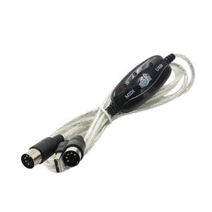 Câble MIDI USB Convertisseur d'interface MIDI pour piano professionnel - Photo 1/4