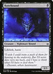 X 1 BANEHOUND NM 077 War of the Spark MTG Magic The Gathering - Picture 1 of 1