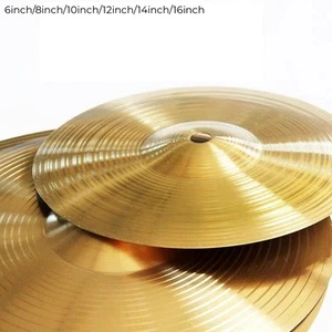 Platillos de latón de grado profesional para juego de percusión de batería (6 8 10 12 14 16 pulgadas)! - Imagen 1 de 70