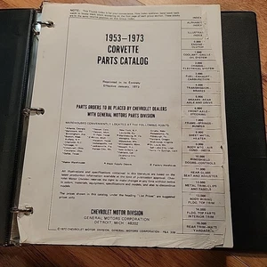 1953-1973 CORVETTE PARTS CATALOG NUMBERS C1 C2 C3 - Bild 1 von 11