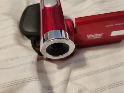Vivitar DVR 508 NHD Camcorder - Red Mini Camera - Image 1 of 2