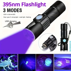 Luz UV duradera y resistente recargable - USB, 3 modos para chinches/manchas de mascotas EE. UU. - Imagen 1 de 6