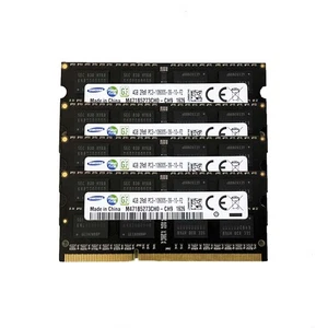 Samsung 4x4GB 2RX8 DDR3 1333MHz PC3-10600S 204PIN SO-DIMM Laptop RAM Memory CL9 - Picture 1 of 1