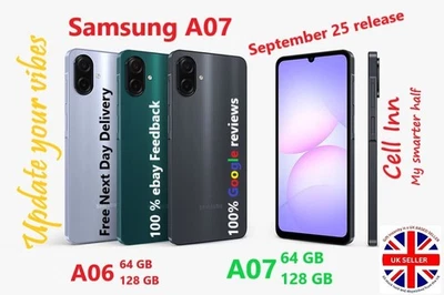 Samsung Galaxy A07 / A06 Dual-Sim Unlocked Smartphone Brand New Sealed Box - Image 1 of 4