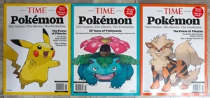 Time magazine pokemon Pikachu, Venusaur, and Arcanine Collector’s Edition covers - Picture 1 of 4