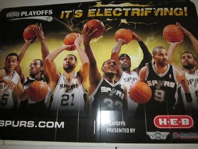 POSTER San Antonio Spurs HEB Stadium Insert Duncan Parker Kawhi Sports - Image 1 of 4