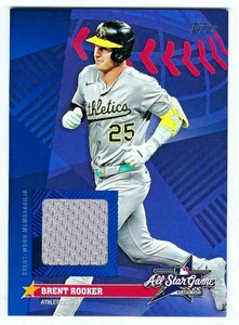 Reliquia de puntadas Brent Rooker All-Star 2025 Topps Update #AS-BR - Imagen 1 de 2