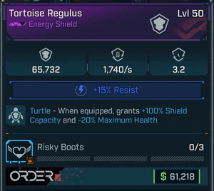 Borderlands 4 OP⭐ ESCUDO TORTUGA REGULUS⭐65732 CAPACIDAD ESCUDO - Imagen 1 de 1