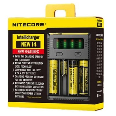 NITECORE i4 Intellicharger 4-slot Universal Charger For AA Li-ion NiMH Batteries - Image 1 of 4