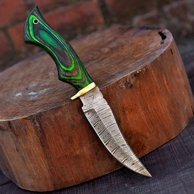 Handmade Damascus steel Hunting bowie knife - Image 1 of 4