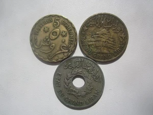 LEBANON LOT OLDER COINS - Imagen 1 de 2
