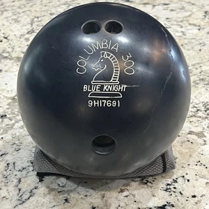 Vintage Columbia 300 Blue Knight 9H17691 Bowling Ball 14 LB Ledertasche - Bild 1 von 19