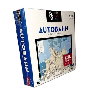 Nuova mappa puzzle autostrada puzzle 500 pezzi Germania da Aquisgrana a Görlitz sigillato - Foto 1 di 5