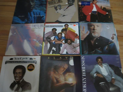 OLD LOT OF 9 33 1/3 VINYL ALBUMS - SADE, SMOKEY, THE TEMPTATIONS & MUCH MORE A5 Foto 1 de 4