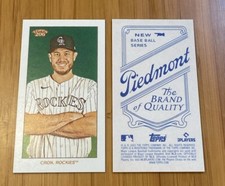 2023 Topps 206 High Series CJ CRON Piedmont Back Variation SP COLORADO ROCKIES