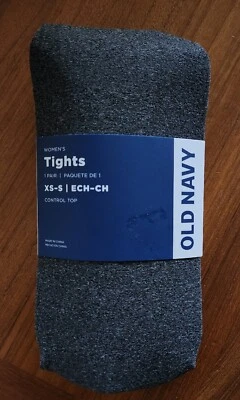 Old Navy Women's XS-S Control Top Tights Charcoal Gray 497190 New #21123 - Image 1 of 3