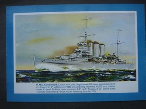 Unused J Salmon Colour Post Card H.M.S. Cumberland - Picture 1 of 2