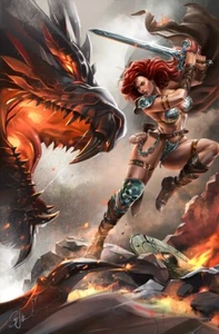 RED SONJA #16 - KATYA SINYUKHINA VIRGIN VARIANTE COVER UN'ESCLUSIVA QUASI NUOVA+ - Foto 1 di 5