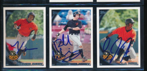 Lot (3) 2010 Topps Keys #373 Hoes 48 Widlansky 349 Avery Signed Autograph (GW35)