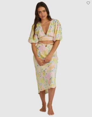 Billabong с ЯРЛЫКАМИ космический Midi юбка женщин размер маленький - Изображение 1 из 4