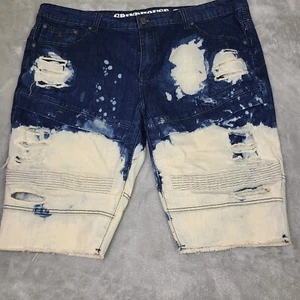 Grindhouse Distressed Acid Wash Pocket Denim Shorts Mens Size 44 Streetwear Y2K - Picture 1 of 12