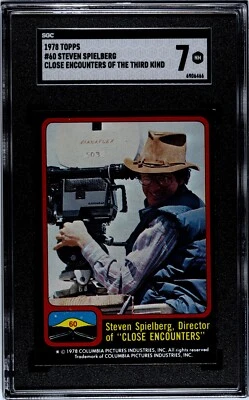 1978 Topps Close Encounters Of The Third Kind #60 Steven Spielberg SGC 7 NM - Image 1 of 2