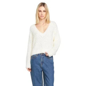 Volcom Mesa Cove Women's Sweater, Star White, Large - Picture 1 of 2