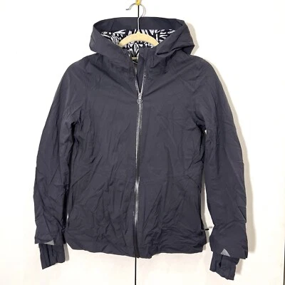Ivivva Lululemon Jacket Girls 12 Hooded Soft Shell Windbreaker Gray Outdoors  - Image 1 of 4