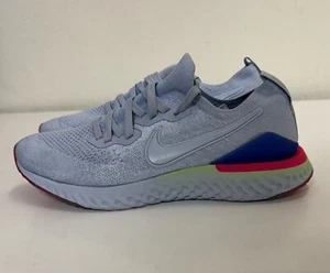 Nike Epic React Flyknit 2 “8-Bit” Mens Sz 9 Hydrogen Blue Lime Pink BQ8928-453 - Picture 1 of 12