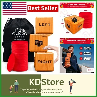 Lawn Jumbo Dice Game with Carry Bag - Weather-Resistant & Family-Friendly - Image 1 of 4