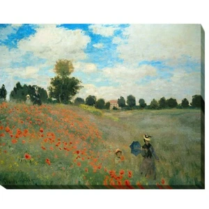 Poppyfields by Claude Monet Gallery-Wrapped Canvas Giclee Art (30 in x 40 in) - Picture 1 of 1