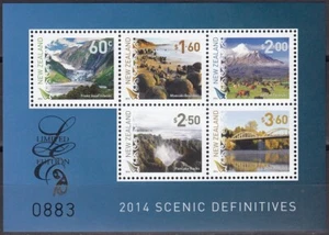 NEW ZEALAND 2014 Scenic Definitives, Limited Edition M/S MNH - Picture 1 of 1