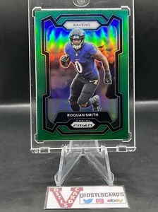 2023 Panini Prizm - ROQUAN SMITH GREEN PRIZM #21 Baltimore Ravens - Picture 1 of 3