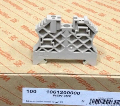 100PC/BOX Weidmuller Guide Rail Fixer Terminal Baffle WEW35/2 1061200000 - Image 1 of 4