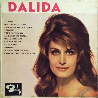 DALIDA Ne Lis Pas Cette Lettre Argentina Only Comp LP 1965 Disc Jockey White Lbl - Image 1 of 4