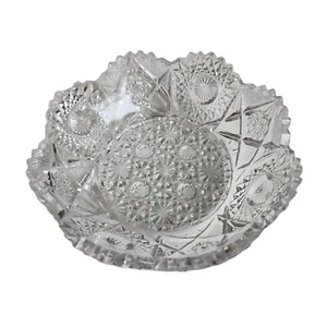 Vintage Cut Glass Bowl - Bild 1 von 5