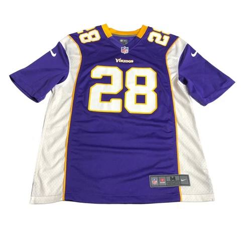Minnesota Vikings Adrian Peterson Nike On Field Jersey Medium NFL #28 Sewn Cover