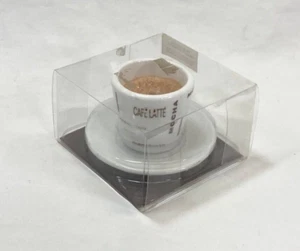 Mini Mocha Scented Candle in Coffee Cup with Saucer - Approximately 2” X 3” - Picture 1 of 5